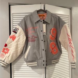 LOITER Flower Varsity Jacket size S